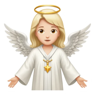 angel floating sticker
