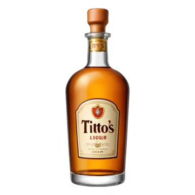 Tito’s liquor bottle sticker