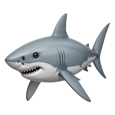 White shark svg sticker