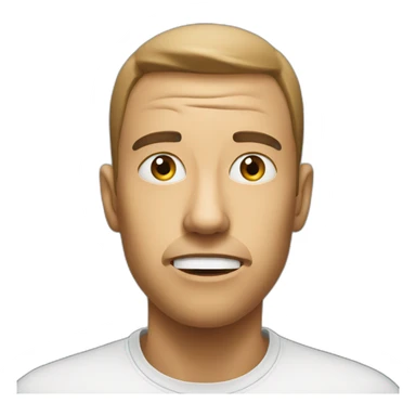 intruged face sticker