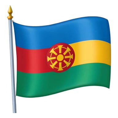 Drapeau gitan sticker