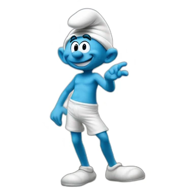 Smurfs in Paris sticker