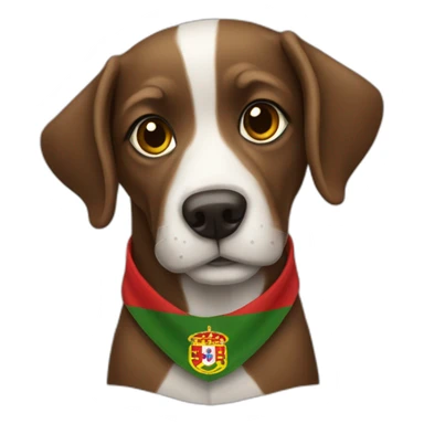 portuguese-flag-dog sticker