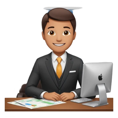 i need an image of a man named clyde who provides basic credit reports. his girlfriend bonny is abind market analyst sticker