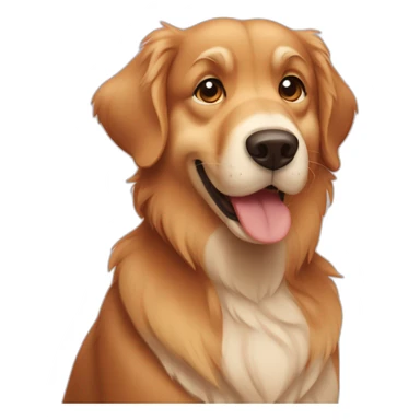 Chip and dale golden retriever  sticker