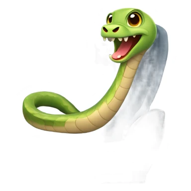 Cute snake on airplane  sticker