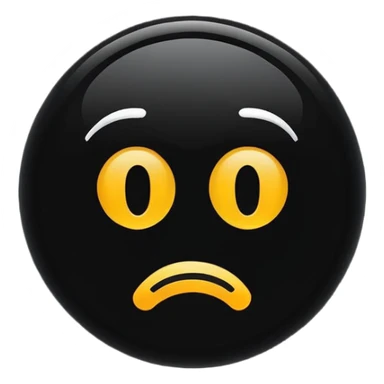 a minimalist logo design, black background with an emoji or graphics showing Anxiety  sticker