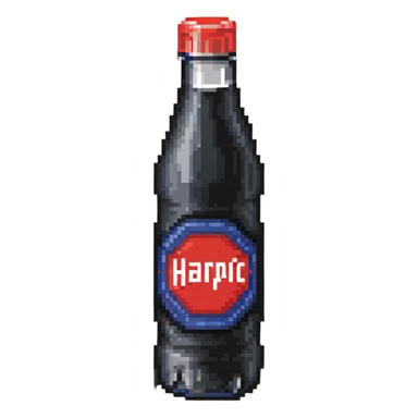Harpic bottle with angled cap sticker