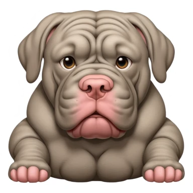 Neapolitan Mastiff big  sticker