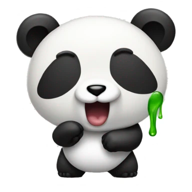 panda shakin its butt sticker