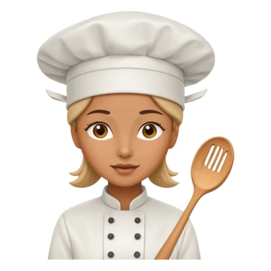 woman wearing chef hat sticker