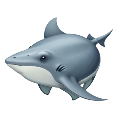 Stingray kissing  sticker