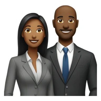 a business trip couple sticker