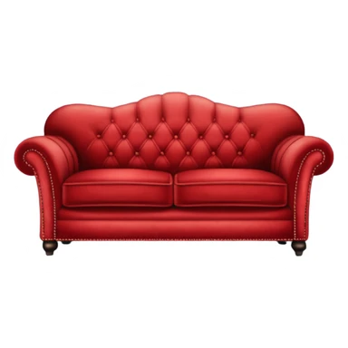 Red sofa in speakeasy sticker