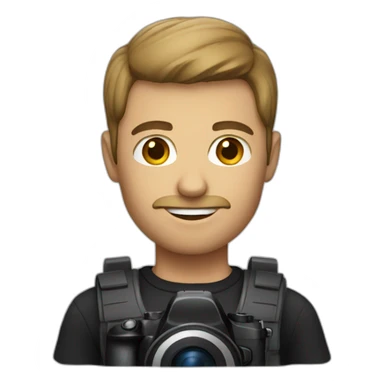 male photographer sticker