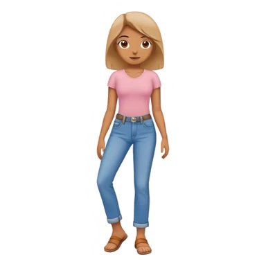 Cute jeans sticker