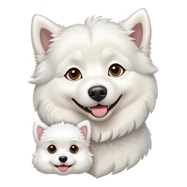Un husky et un bichon sticker