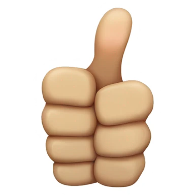 Fist around thumbs up sticker