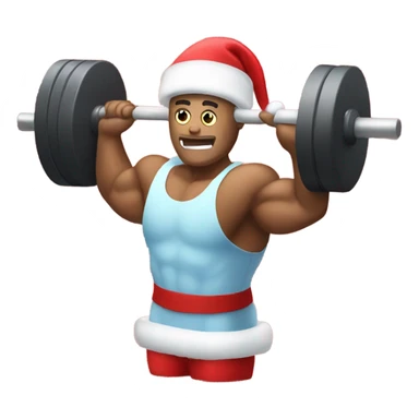 Muscle Christmas weights  sticker