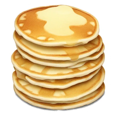 white pancakes sticker