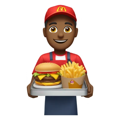 McDonald’s worker sticker