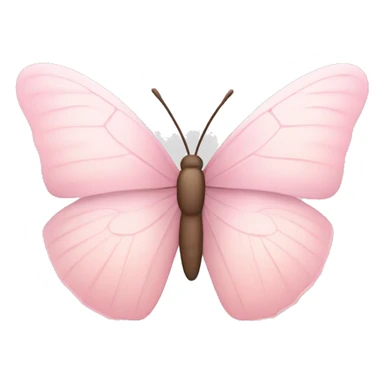 Soft Light pink butterfly sticker