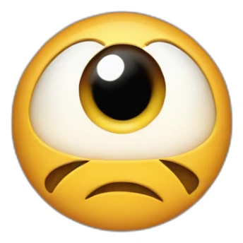 The letter c made from eyes sticker