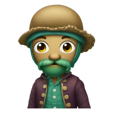 cute kraken with clothes sticker