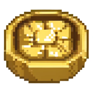 Chinese Yuanbao, gold ingot used as currency in imperial China sticker