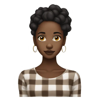 black girl with a lot of vitiligo on her face  sticker