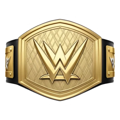 wwe championship belt white sticker