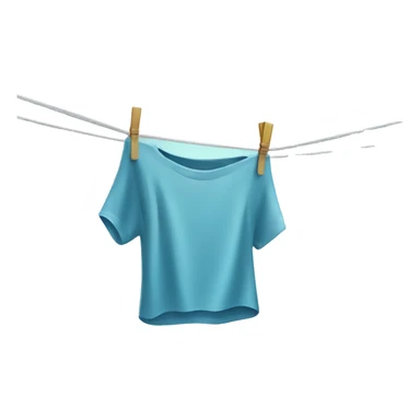 wet clothes on washing line  sticker