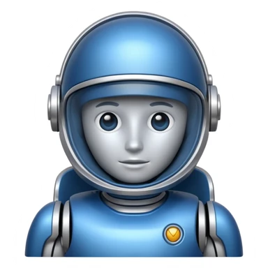 blue astrobot copilot sticker