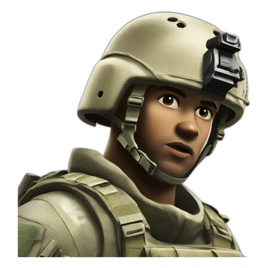Call of Duty MW2 Soldier On Cover sticker
