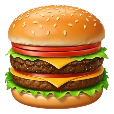 Hamburger with big butt sticker