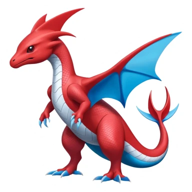 Latias-Salamence-Koraidon-Fakémon-hybrid-creature (full body)  sticker
