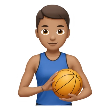 PE teacher, energetic, holding a ball sticker