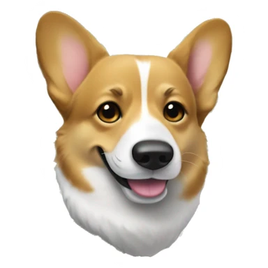 corgi with dolar bills sticker
