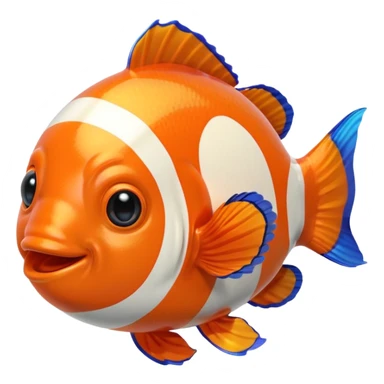 Ball of Goo with Rainbow Clownfish sticker