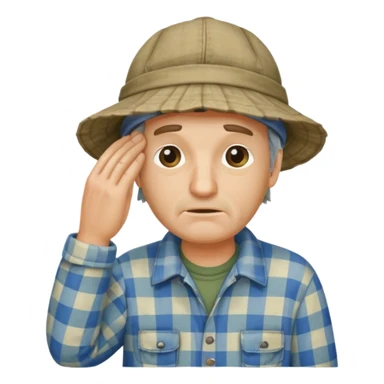 facepalm fisherman sticker