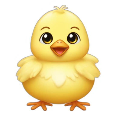 Easter baby chick sticker