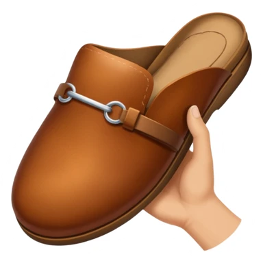 Hand with sliper sticker