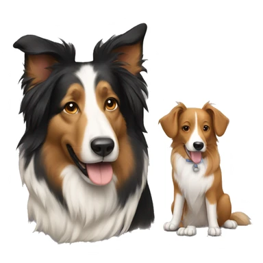 Zoe with a collie sticker