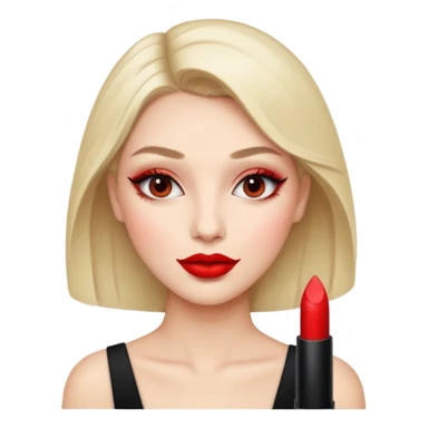 Woman wearing makeup, beautiful skin sticker