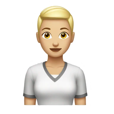 blonde buzzcut sticker