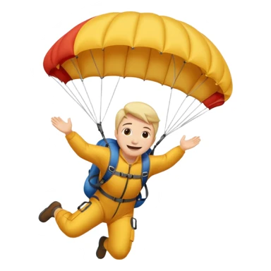 Person falling sticker