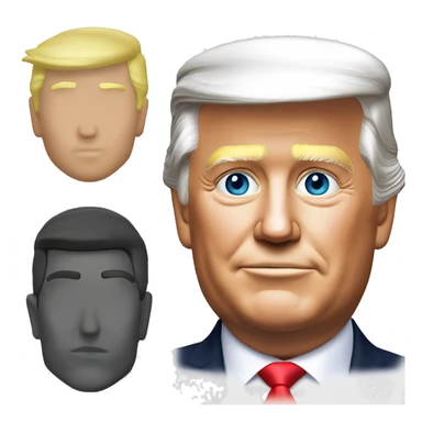 trump şapka takıyor sticker