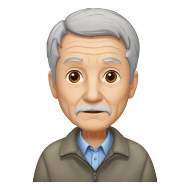 señor muy mayor camina sticker