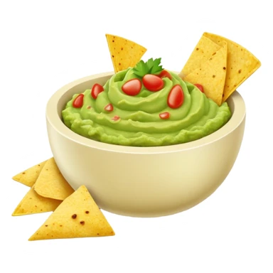 Guacamole and side of chips  sticker