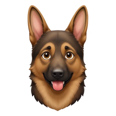 make tongue longer on German Shepard male sticker